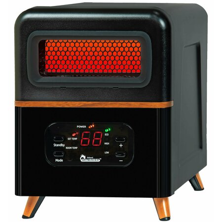 Dr Infrared Heater Dual Heating Hybrid Space Heater, 1500-Watt with Remote DR-978